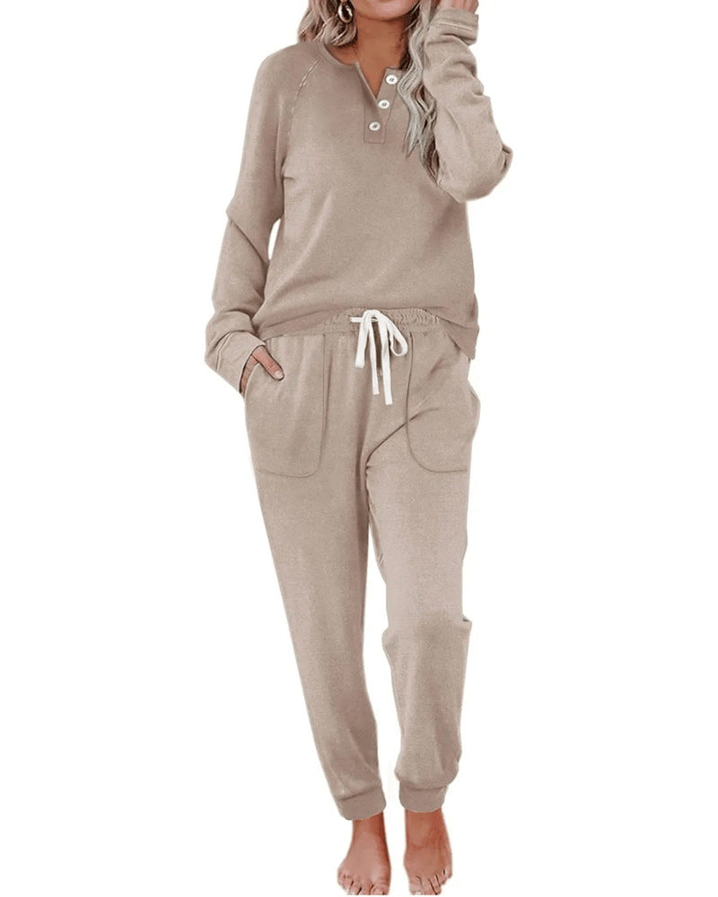 Women's 2-Piece SweatpantsSet Long Sleeve Half Zip Pullover Sweatshirt &Joggers Pants Comfy Outfits Soft Tracksuit forYoga Gym Activewear with Front Pocket & ElasticWaistband -Sweatsuit Loose