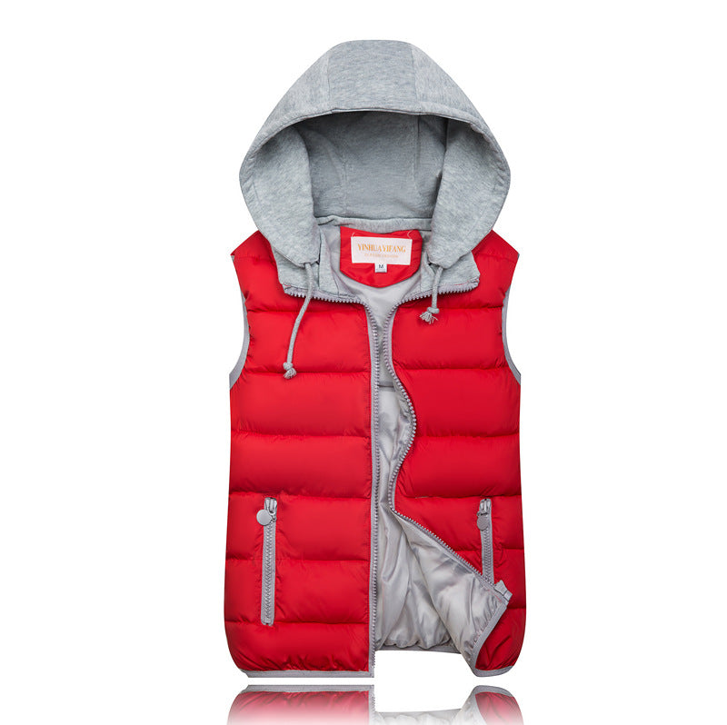 SHEEN Women's Puffer Vest Zip Up Quilted Padded Winter Sleeveless Hooded Vest Gilet Warm Jacket Outerwear Vest