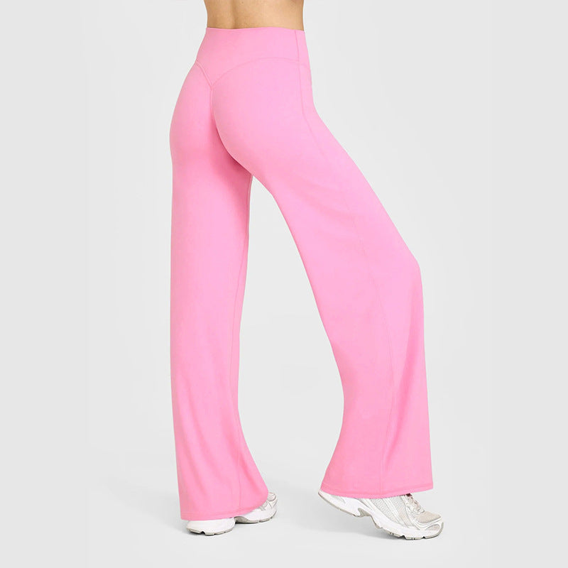 High Waist Straight Leg LeggingsWomen No Front Seam Workout Yoga PantSeamless Gym Wear flattering Confort Able PantsActivewear Bottoms Sweatpants